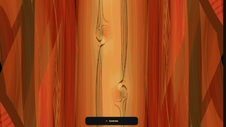 Stims rendering a MilkDrop preset in the browser