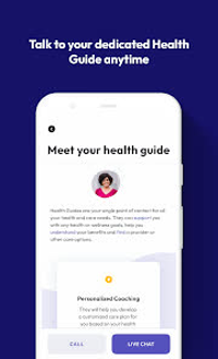Public Transcarent app screenshot showing a dedicated health guide